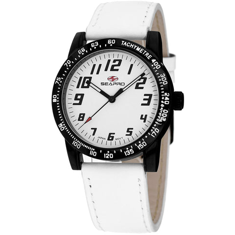 Seapro Women's Bold White Dial Watch - SP5213