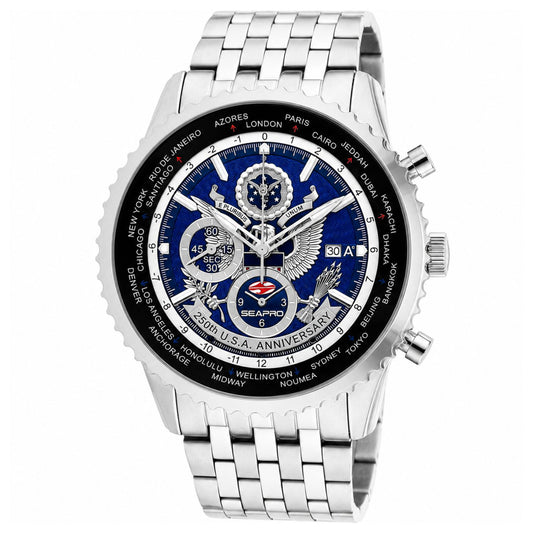 Seapro Men's 250th Anniversary Meridian Limited Edition Timepiece Blue Dial Watch - SP7320L