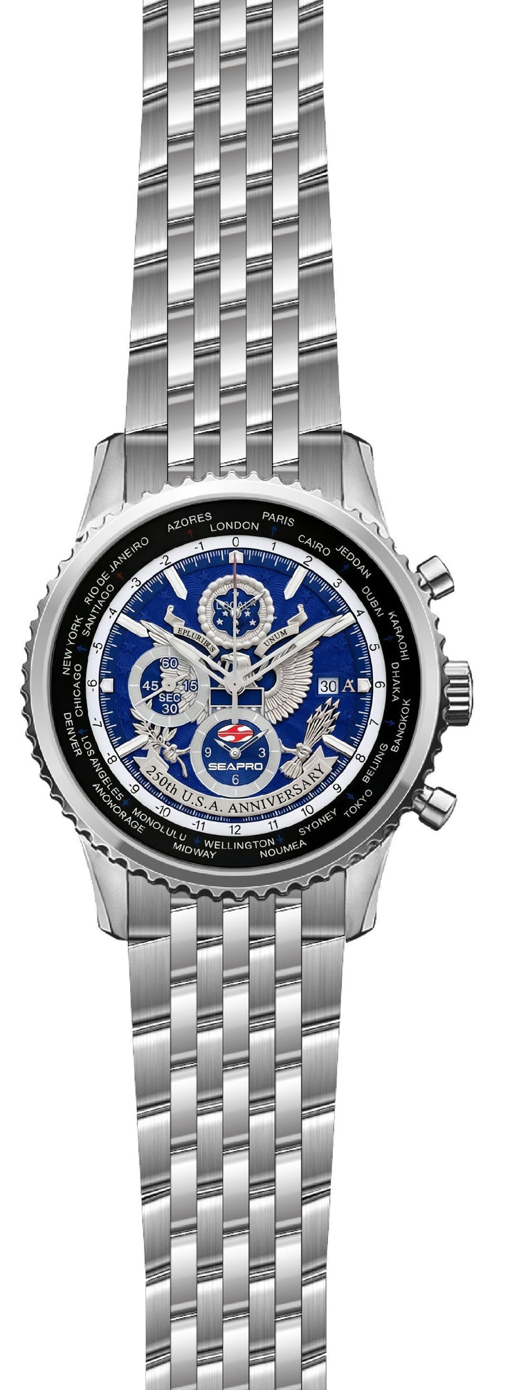 SEAPRO  250th Anniversary Meridian World Timer GMT  “Limited Edition Timepiece”