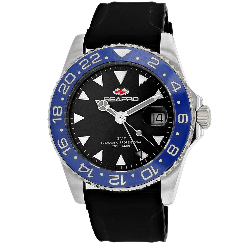 Seapro Women's Swell Wrist Watch - Silicone Strap, Silver Dial, 50m Water Resistant