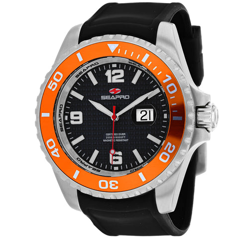Seapro Men's Abyss 2000M Diver Watch Black Dial Watch - SP0744