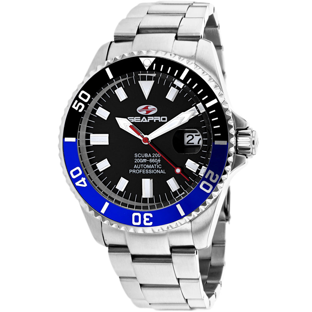 Seapro Men's Scuba 200 Black Dial Watch - SP4321