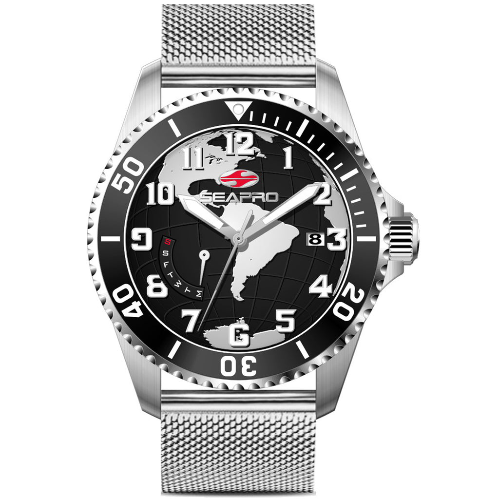 Seapro Men's Voyager Black Dial Watch - SP4761