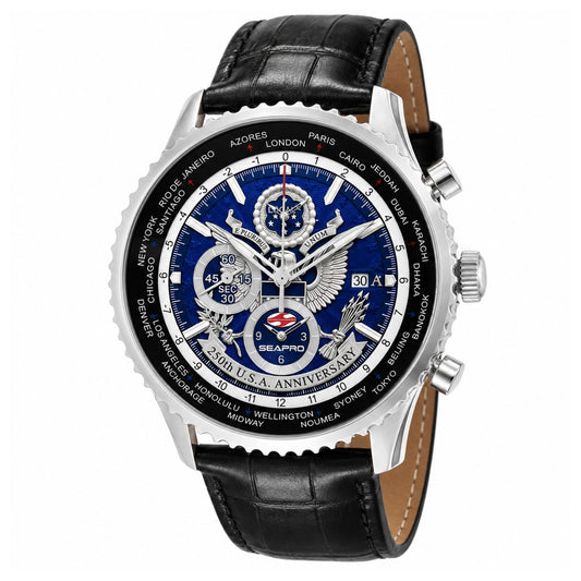 Seapro Men's 250th Anniversary Meridian Limited Edition Timepiece Blue Dial Watch - SP7130L