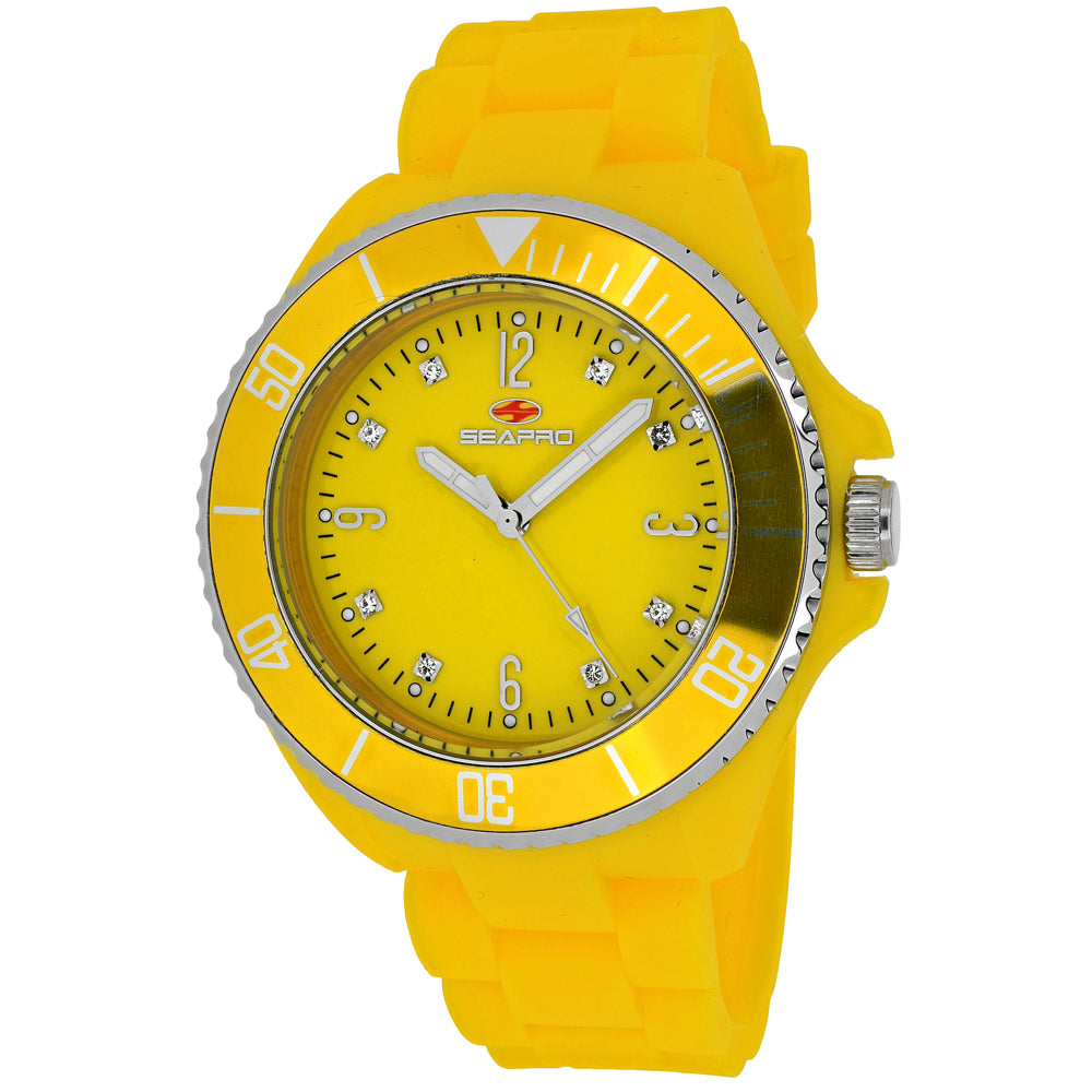 Seapro Women's Sea Bubble Yellow Dial Watch - SP7417