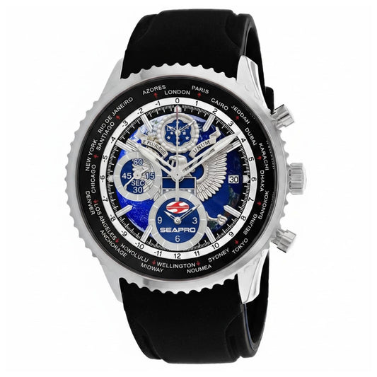 Seapro Men's 250th Anniversary Meridian Limited Edition Timepiece Blue Dial Watch - SP7520L