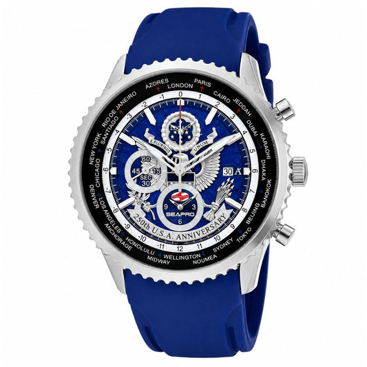 Seapro Men's 250th Anniversary Meridian Limited Edition Timepiece Blue Dial Watch - SP7521L
