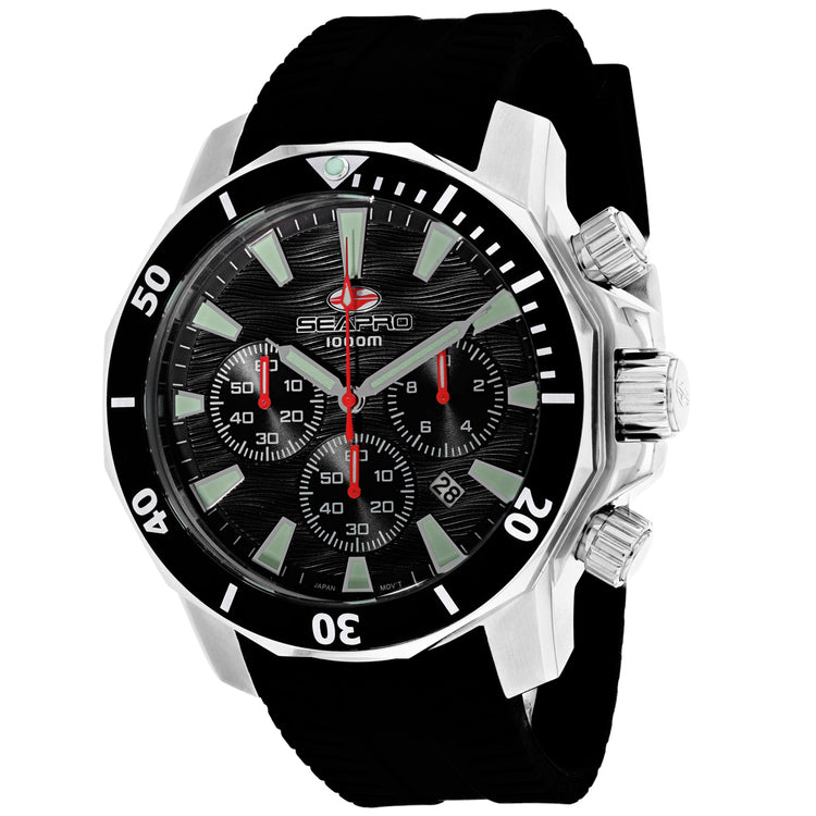 Seapro Men's Scuba Dragon Diver Limited Edition 1000 Meters Black Dial Watch - SP8340R