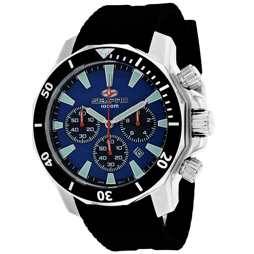 Seapro Men's Scuba Dragon Diver Limited Edition 1000 Meters Blue Dial Watch - SP8344R